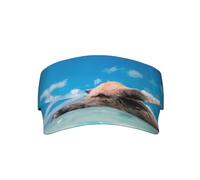 Pig Swim Bathe Sunscreen Visor Cap Vuoto Top Outdoor Cappello Taglia Unica Tesa Larga Regolabile Baseball Golf Pesca