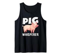 Pig Whisperer Funny Farmer Proprietario Animale Fattoria Canotta