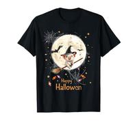 Pig Witch Spooky Ghost Candy Piglet Farmer Halloween Costume Maglietta