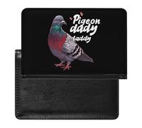Pigeon Daddy - Custodia per passaporto con scomparto per carte di credito, custodia per passaporto da viaggio, Stile:, Taglia unica