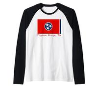 Pigeon Forge, Souvenir Bandiera USA Tennessee Maglia con Maniche Raglan
