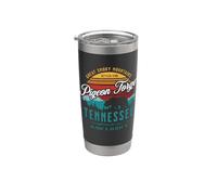 Pigeon Forge, Tennessee, Great Smoky Mountains, orso retrò Bicchiere termico in acciaio inox doppia parete