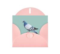 Pigeon Printing - Biglietto di auguri orizzontale per le vacanze, con fibbia, con buste, per amici, famiglia