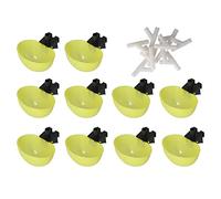 Pigeon Wainer automatico di grande capacità di pollame di pollame per bere pappagalli per uccelli per polli Ducks Ducks Turkeys Birds Hanging PP Materiale PP 10 Pacchetto Y tee (6 mm)