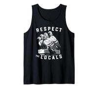 Pigeons Respect The Locals Simple Native Pride Nature Lover Canotta, Uomo, Nero, XL