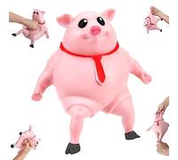 Piggy Giocattolo Antistress,Giocattolo da Schiacciare a Forma di Maiale,Squeeze Giocattoli,Cute Squishy Morbido Spremere ,Antistress Morbidi Squishy,Adatto per Divertimento,Sollievo Dallo Stress