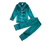 Pigiama a Due Pezzi Set per Bambini Comodo Stampa di Cartoni Animati Biancheria da Notte Kawaii Manica Lunga e con Pantaloni Lunghi Unisex Ragazzi Adatto Il Gioco nel Tempo Libero