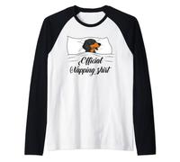 Pigiama a forma di bassotto addormentato, regalo ufficiale per gli amanti dei cani. Maglia con Maniche Raglan