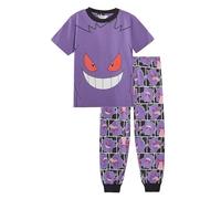 Pigiama a maniche corte per bambini e ragazzi, con pantaloni a lunghezza intera, motivo Pokemon, Gengar, 13-14 Years