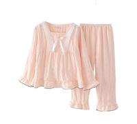 Pigiama a Maniche Lunghe Bambina, Morbido Come Una Nuvola, Completo Due Pezzi, Abbigliamento Comodo per la casa, Ideale per Bambine Piccole. (18/S)