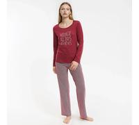 Pigiama a maniche lunghe in jersey di cotone Rosso 50/52 (IT) - 46/48 (FR) Fantasia