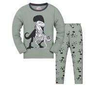 Pigiama a Maniche Lunghe per Ragazzi 2 Pz Set 2025 Casa con Girocollo Strati Termici Bambini, Top e Pantaloni Felpato Caldo Cotone Morbido Ragazzo