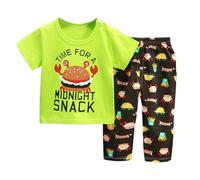Pigiama a Maniche Lunghe per Ragazzi Manica Lunga Cotone Inverno Natale Autunnale Invernale Ragazzo Pigiami Set Pyjama Sets Vestiti Bambino Due Pezzi Morbido Dormire e Stare in Casa