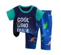 Pigiama a Maniche Lunghe per Ragazzi Manica Lunga Cotone Inverno Natale Autunnale Invernale Ragazzo Pigiami Set Pyjama Sets Vestiti Bambino Due Pezzi Morbido Dormire e Stare in Casa