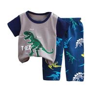 Pigiama a Maniche Lunghe per Ragazzi Manica Lunga Cotone Inverno Natale Autunnale Invernale Ragazzo Pigiami Set Pyjama Sets Vestiti Bambino Due Pezzi Morbido Dormire e Stare in Casa
