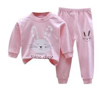 Pigiama a Maniche Lunghe per Ragazzi Ragazze Manica Lunga Cotone Inverno Natale Autunnale Invernale Ragazzo Pigiami Set Bambino Caldo Comoda Bambini e 2