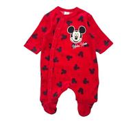 Pigiama a Tutina di Topolino - Comodo Abbigliamento Disney per Bambini - Taglia 3 Mesi - Rosso