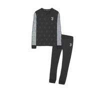 Pigiama Adulto manica lunga cotone FC Juventus Ufficiale dis. Logo Nero