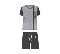 Pigiama Adulto mezza manica cotone FC Juventus Ufficiale dis. logo grigio