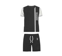 Pigiama Adulto mezza manica cotone FC Juventus Ufficiale dis. Logo nero
