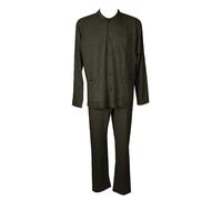 Pigiama aperto con bottoni uomo cotone e viscosa manica lunga pantalone lungo RA