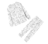 Pigiama Bambina 6 Anni - da Colorare per Dipinto A Mano Fai da Te per E Bambine con Cui Giocare E da Indossare (White 9-10 Years)