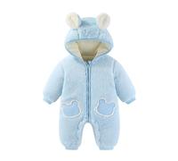 Pigiama Bambina 8 Anni - Tutina Caldi E Comodi per Neonati Ideali per L'autunno E l'inverno Perfetti per Le attività All'aperto E in Tessuto Spesso per Maggiore Calore (Sky Blue 12-18 Months)