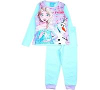 Pigiama Bambina Bimba Disney Frozen In Puro Cotone Leggero Manica Lunga
