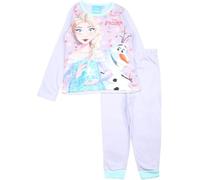 Pigiama Bambina Bimba Disney Frozen In Puro Cotone Leggero Manica Lunga