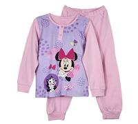 Pigiama Bambina Bimba Disney Minnie In Caldo Cotone Invernale Manica Lunga