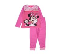 Pigiama Bambina Bimba Disney Minnie In Puro Cotone Leggero Manica Lunga