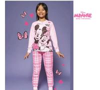 Pigiama Bambina Cotone Estivo Manica Lunga con Personaggio Minnie 2260