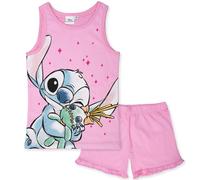 Pigiama Bambina Disney Lilo e Stitch in Cotone Leggero corto con canotta 7078