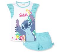 Pigiama Bambina Disney Lilo e Stitch in Cotone Leggero corto con volant 7083