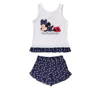 Pigiama bambina Disney Minnie completo canotta e shorts estivo cotone 4062