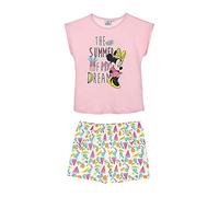 Pigiama Bambina Disney Minnie Completo t-Shirt e Pantaloncino Estivo Cotone 4070