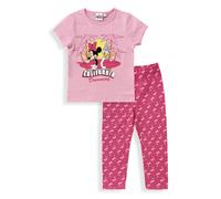 Pigiama bambina Disney Minnie Mouse pantalone lungo in cotone con glitter 6033