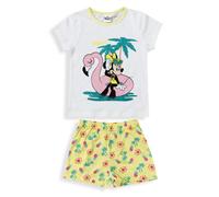 Pigiama bambina Disney Minnie Mouse t-shirt pantaloncino in cotone glitter 6034