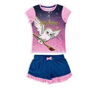 Pigiama bambina Harry Potter completo t-shirt e pantaloncino estivo cotone 5198