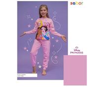Pigiama bambina in cotone felpato DY50A8307 PRINCESS SABOR