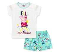 Pigiama Bambina Peppa Pig Maglia e Pantalone Corto Estivo in Cotone 6181