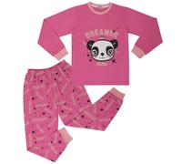 Pigiama Bambina Rosa Panda Animale Sogni Stampa Contrasto Set PJs Completo