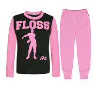 Pigiama Bambina Rosa Trendy Floss A2Z Stampa Natale Abbigliamento Da Casa Set