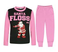 Pigiama Bambini Santa Floss Rosa Baby Natale Moda Abbigliamento Da Casa