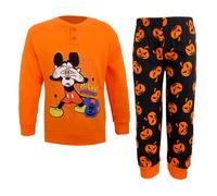 Pigiama Bambino/a Lungo Caldo Cotone Disney Halloween Minnie e Mickey 0667/0665