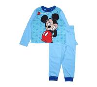 Pigiama Bambino Bimbo Disney Mickey Mouse In Cotone Leggero Manica Lunga