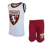 Pigiama Bambino Corto Spalla Larga FC Torino Prodotto Ufficiale Art. TO16054 (4 Anni, Bianco)