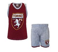Pigiama Bambino Corto Spalla Larga FC Torino Prodotto Ufficiale Art. TO16054 (6 Anni, Bordeaux)