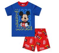 Pigiama bambino Disney Mickey Mouse maglia e pantalone corto estivo cotone 6580