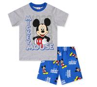 Pigiama bambino Disney Mickey Mouse maglia e pantalone corto estivo cotone 6580